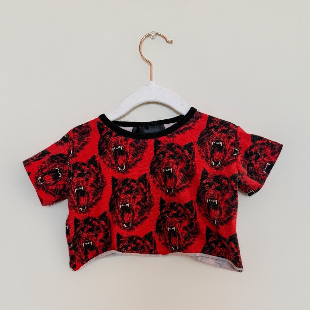Nooworks Kids Wolf Crop Top